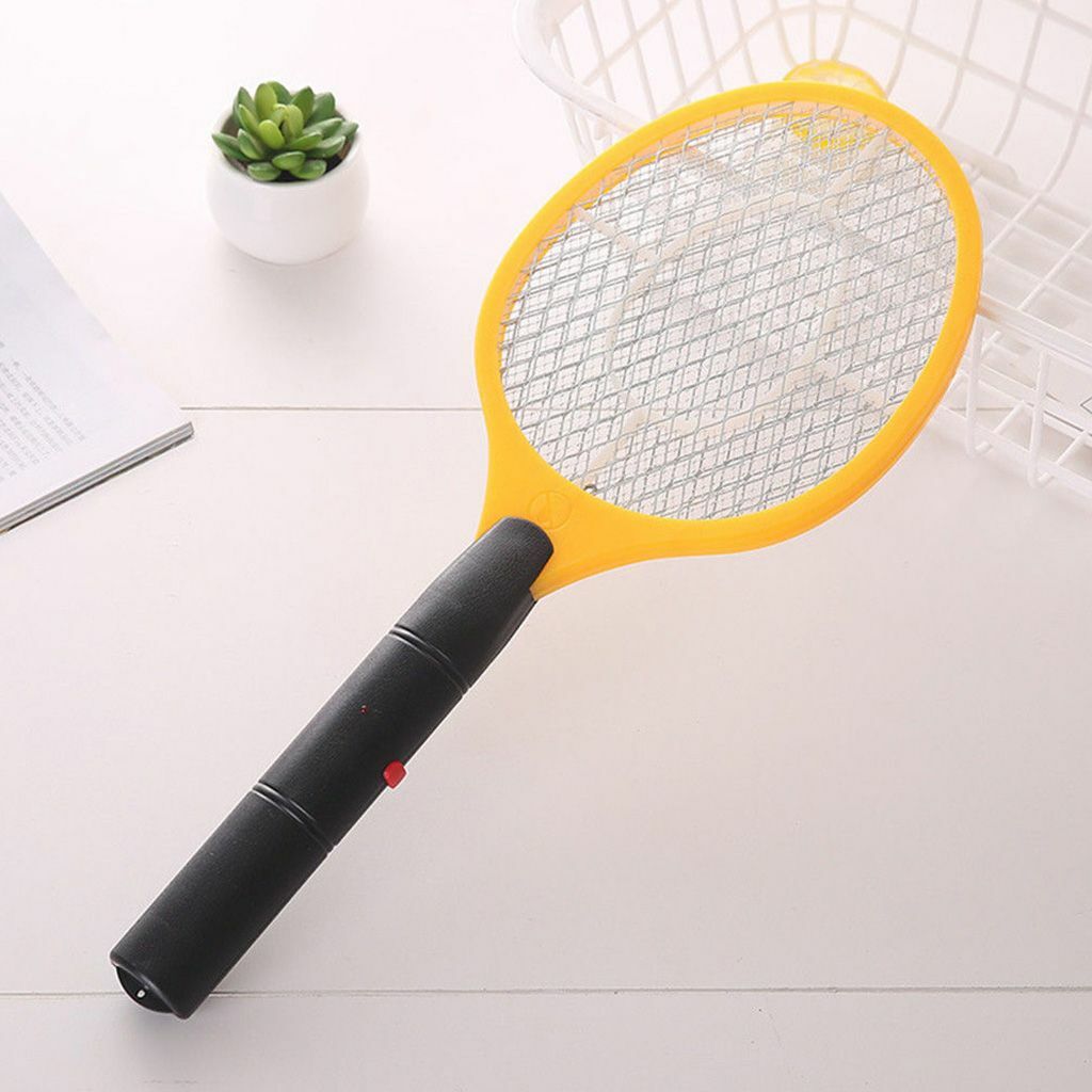 Handheld Electric Mosquito Fly Swatter Zapper Killer Bug Pest Insect Wasp Racket