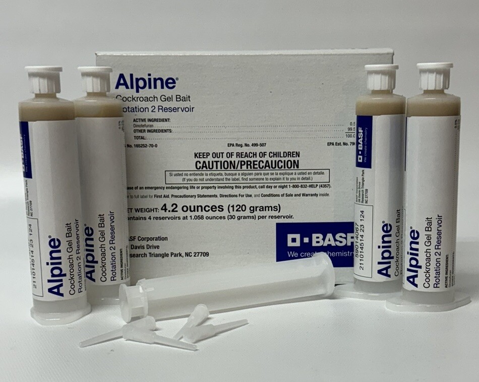 Alpine Rotation 2 Cockroach Killer Gel Bait 1 Box (4×30 Gram) 1 Plunger & tips