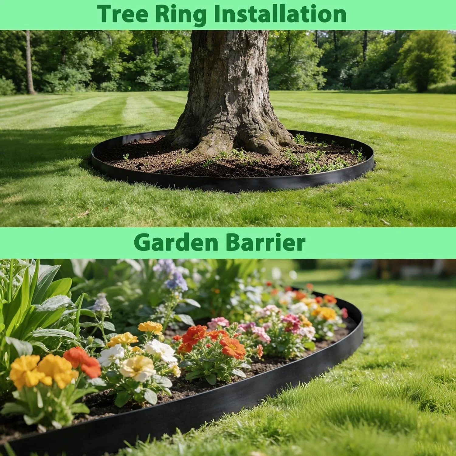 20Ft X 24In X 60Mil Tree Root Barrier, Heavy-Duty Bamboo Root Barrier Weed Block