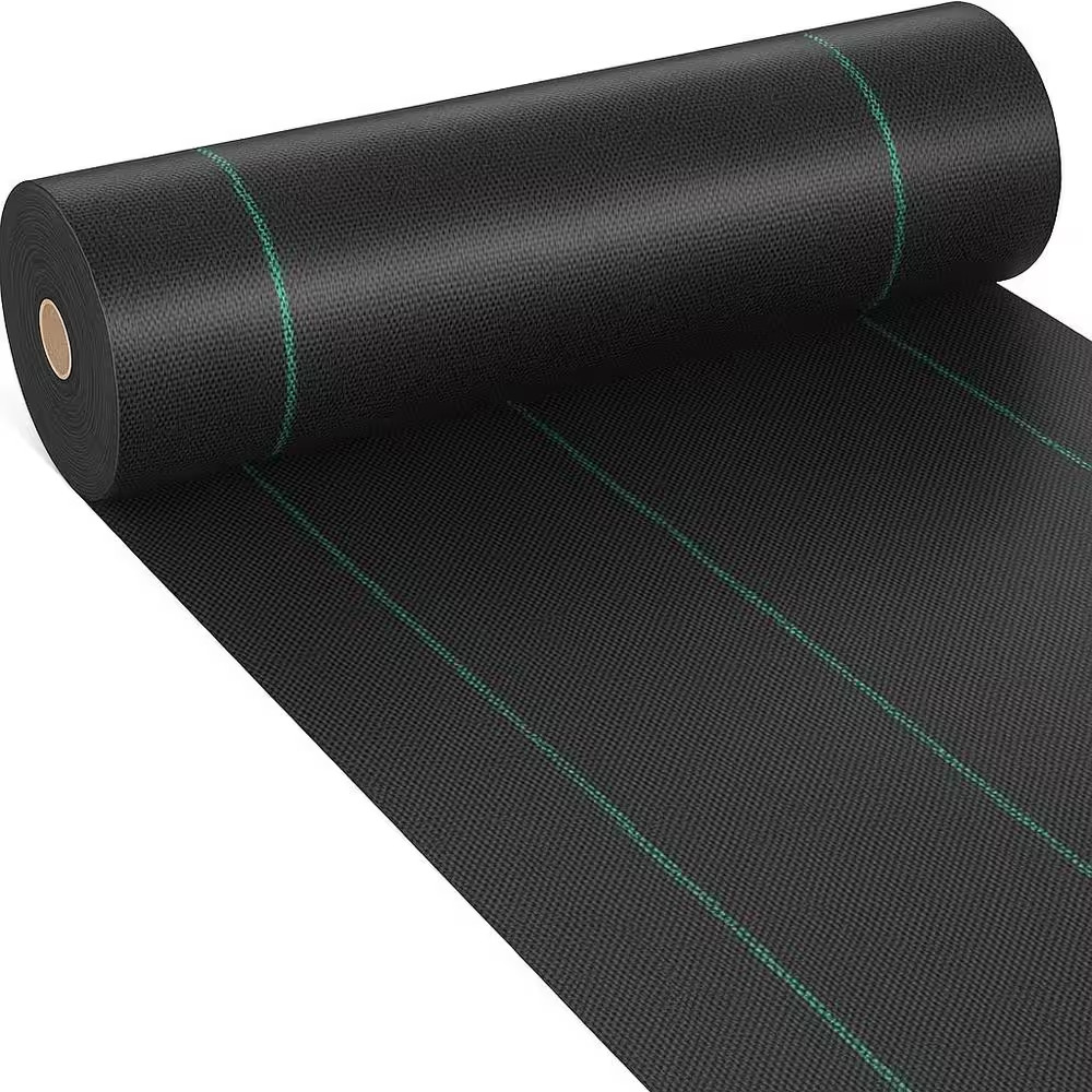 4 Ft. W X 300 Ft. L Heavy Duty Woven Polypropylene Outdoor Weed Barrier Erosion