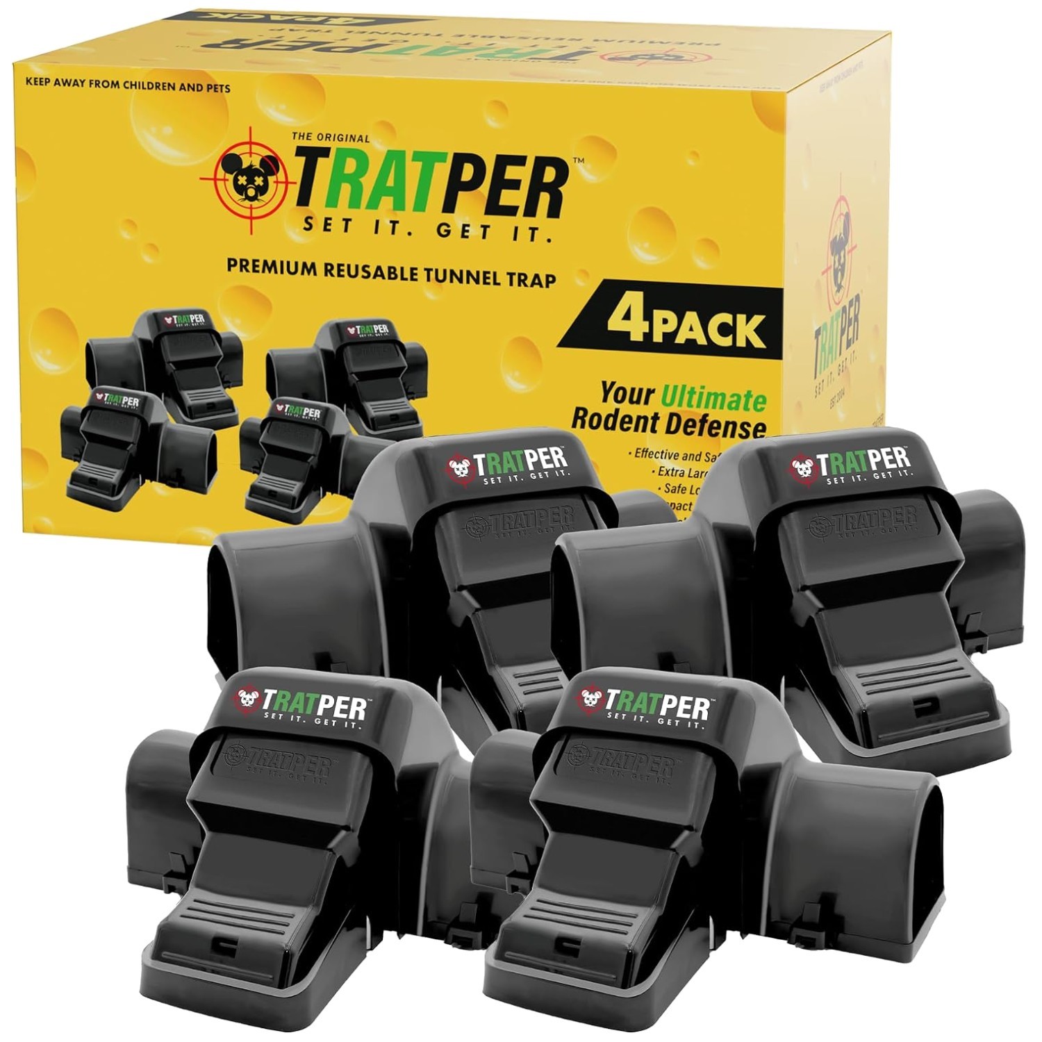 Child-Safe Rat and Chipmunk Traps – Set and Forget Design