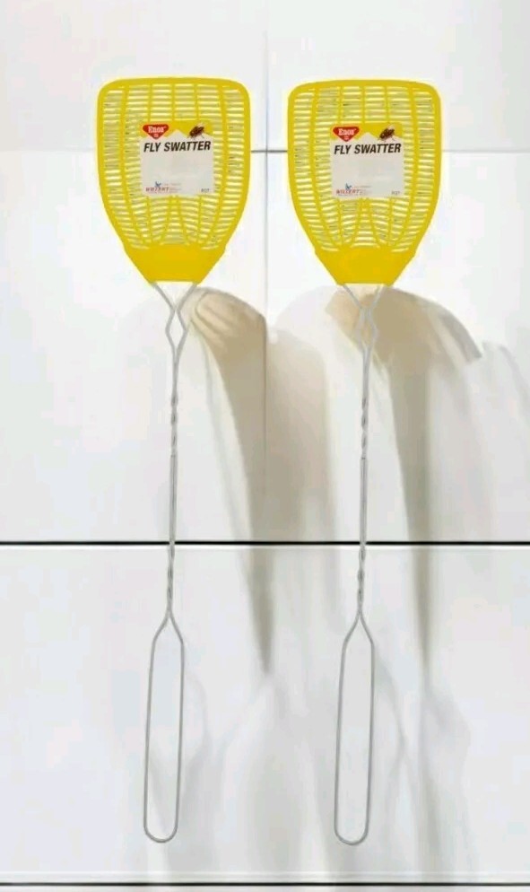 2 ~ ENOZ PLASTIC Fly Swatter Flying Insect Mosquito Killer Blade ASSORTED COLORS