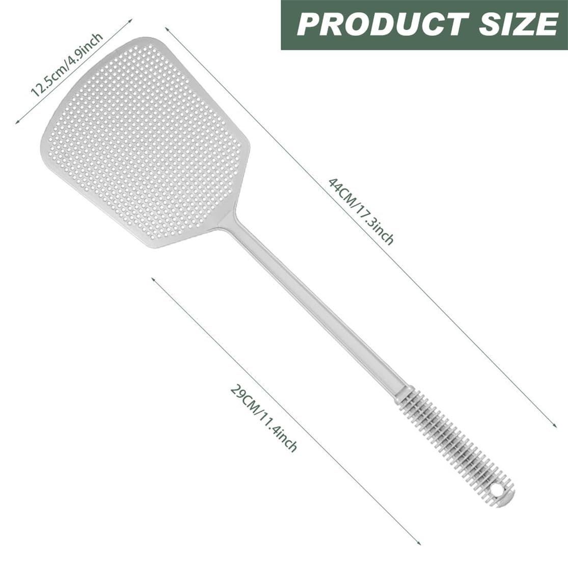3 Pack Plastic Fly Swatter Long Handle Manual Flyswatter Indoor Outdoor