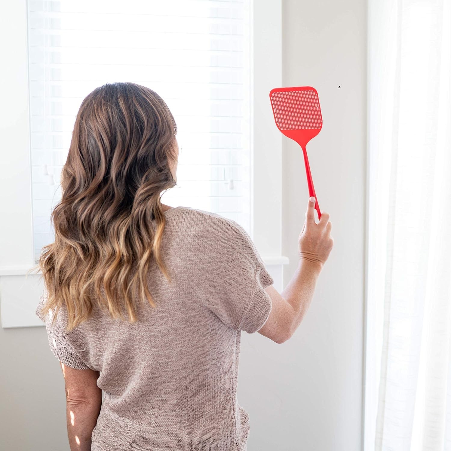 Elegant 2-Pack Fly Swatters with 904 Spikes – Assorted Colors for Insect Control