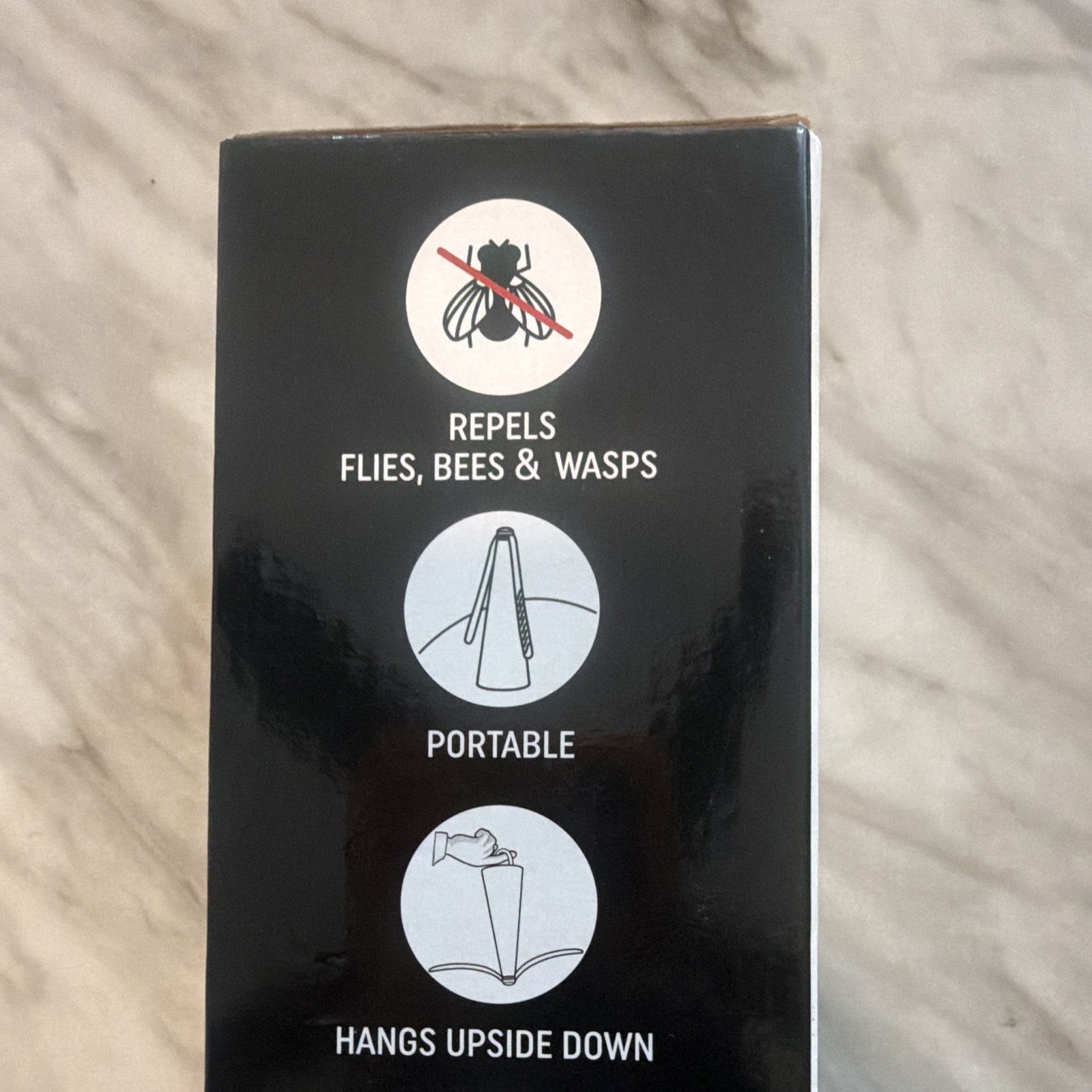 Belfans Technologies Portable Bug Fan Black Repels Flies Bees Wasps