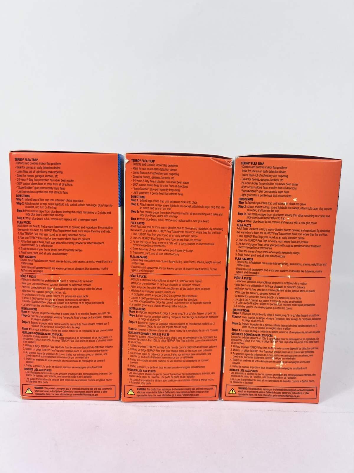 Terro Flea Trap Lure T230 Electric Indoor Insect Light Killer 3 Pack Lot Set