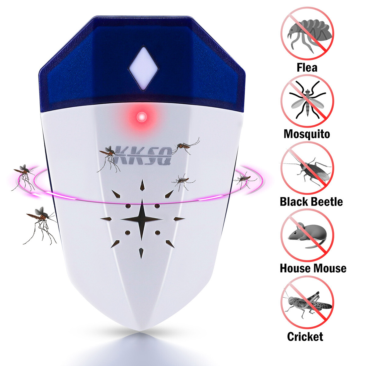4 Pcs Ultrasonic Pest Control Repeller US Plug-in Reject Rat Mouse Mice Spider