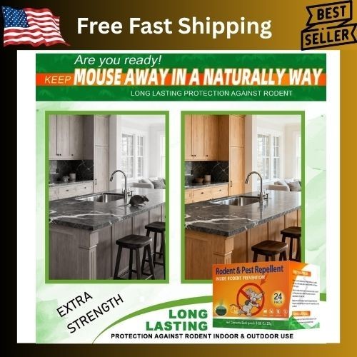 Natural Rodent Repellent Peppermint Sachets 24 Pack Mouse Mice Pest – US