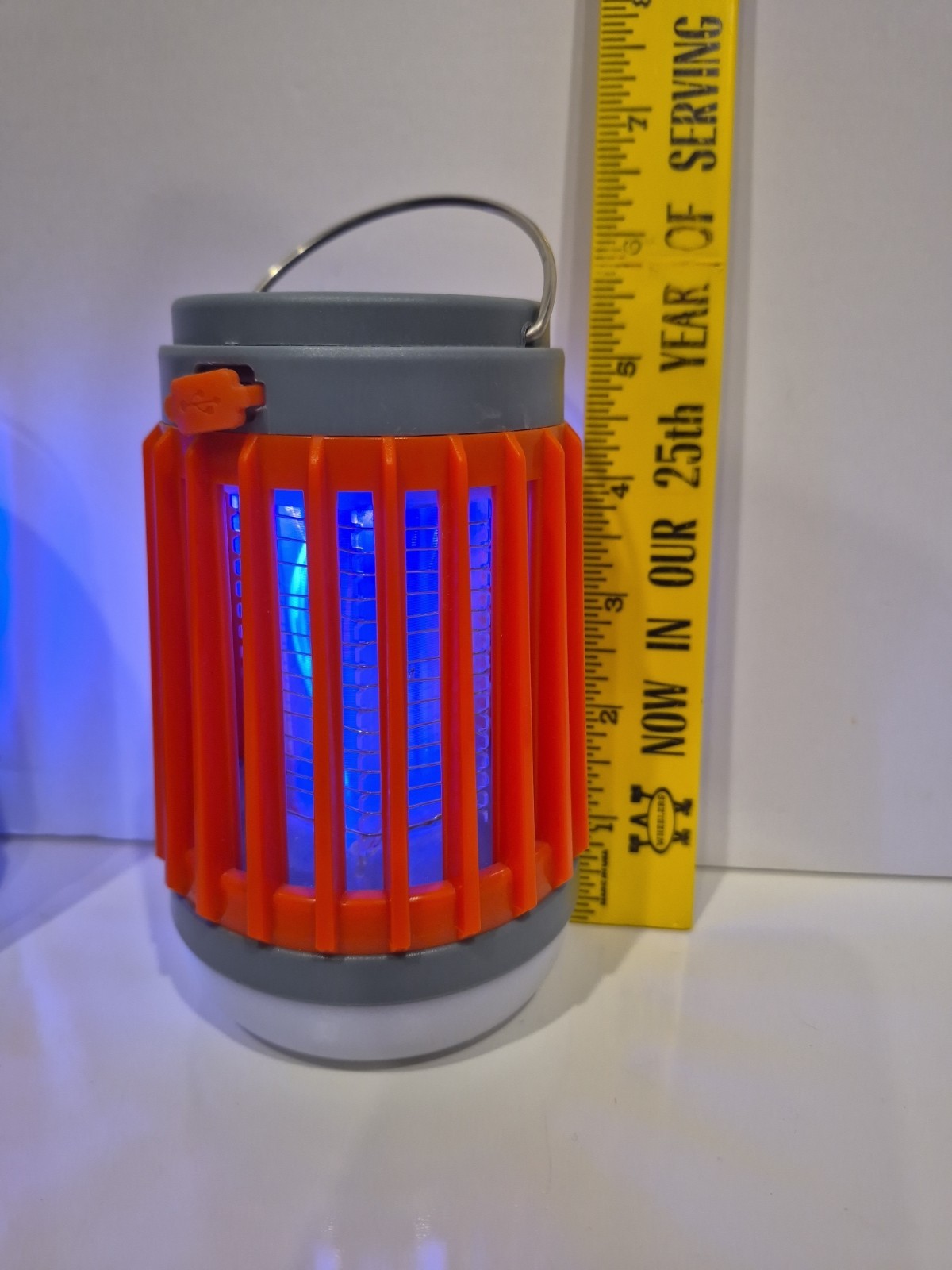 Lot 2 Solar Or Micro USB Charge Mosquito Bug Zapper Camping Patio Light Lantern