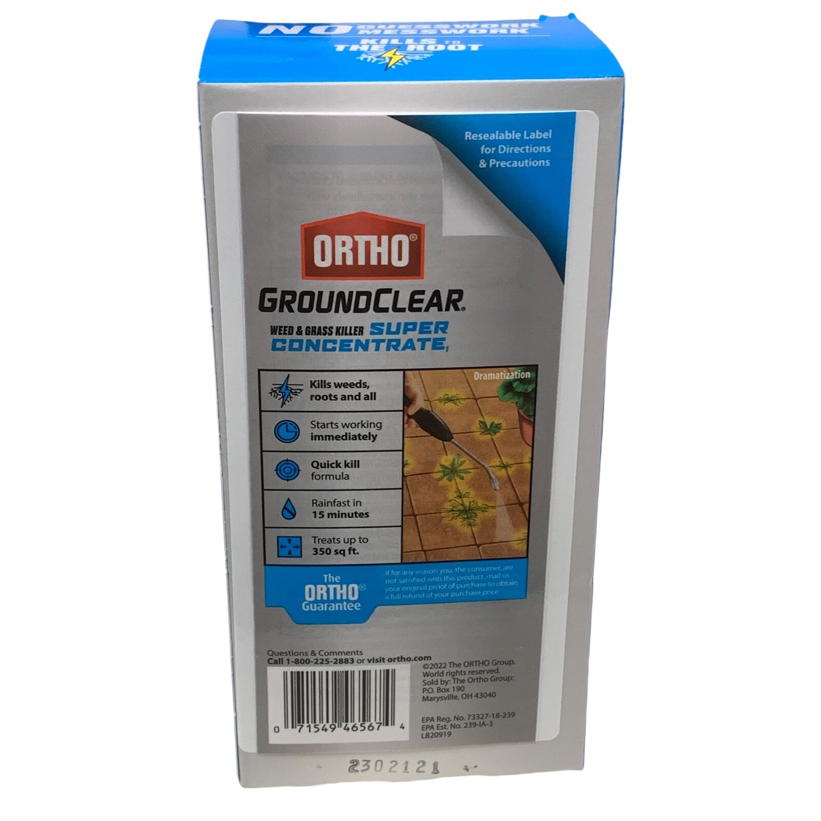 Ortho GroundClear Super Concentrate Weed & Grass Killer Refill Pouch TOTAL 10oz