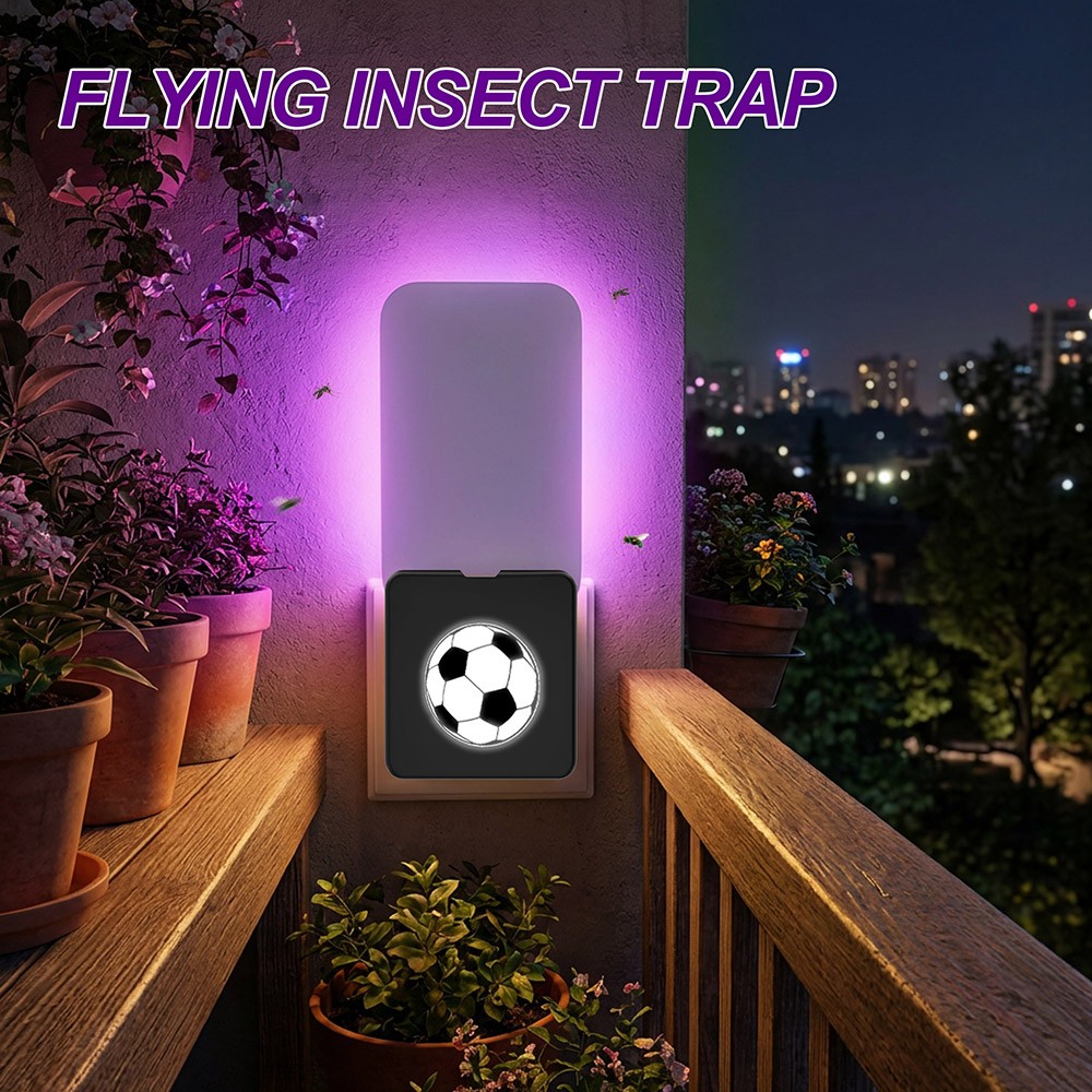 UV Light Fly Trap Mosquito Killer Sticky Glue Bug Zapper for Flies Gnats Indoor