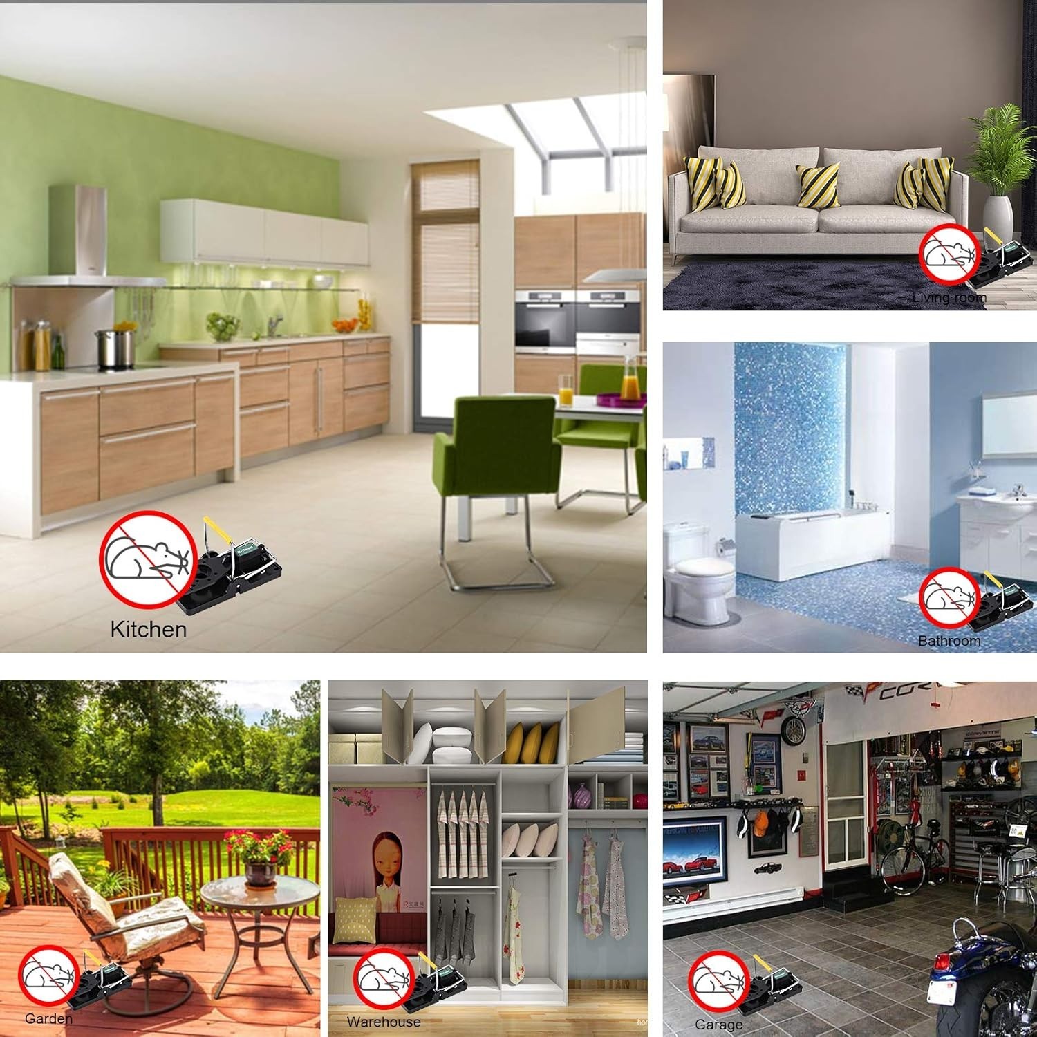 Modern Mouse Killer Traps – 6 Pack of Quick-Response and Sanitary Design