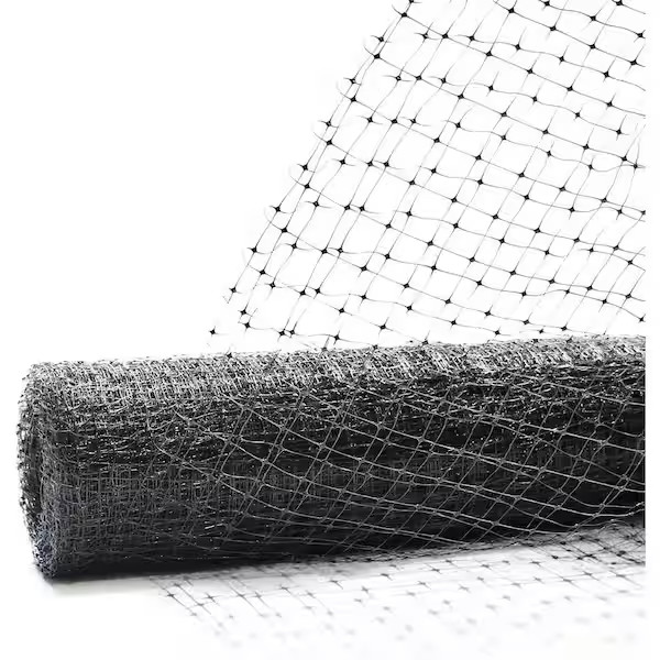 7 Ft. X 100 Ft. X 3/4 In. Black Plastic Bird Netting for Vegetable Tree Fruit