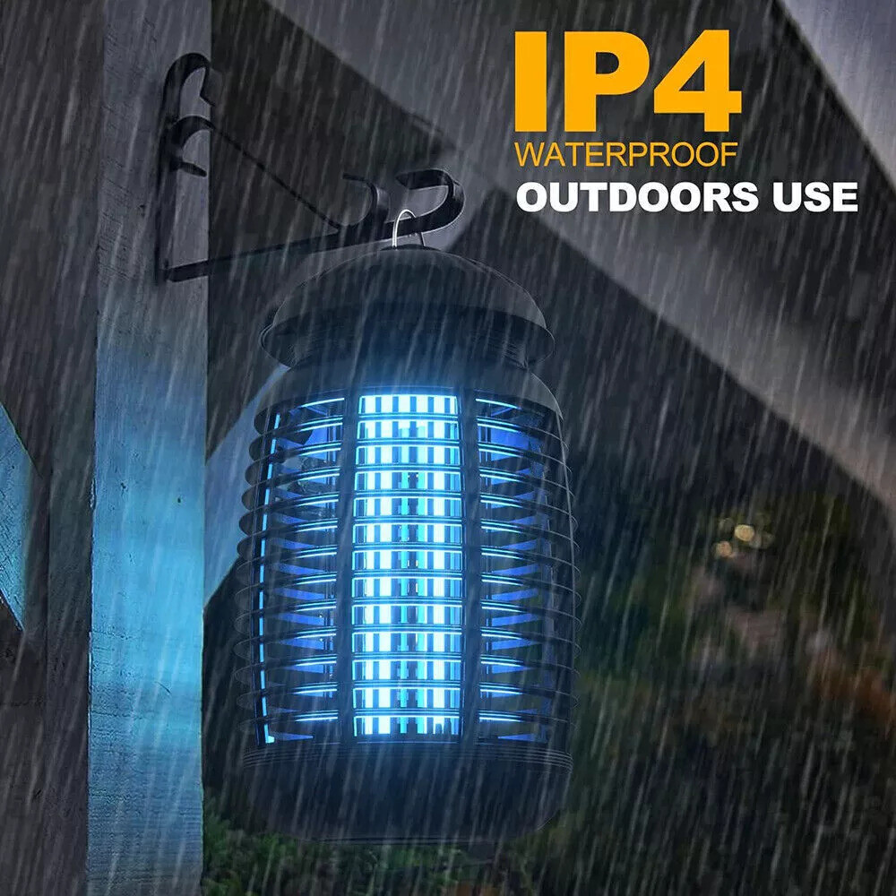 Electric Fly Gnat Killer Lamp Pests Fly Insect Trap Mosquito Bug Zapper 4200V