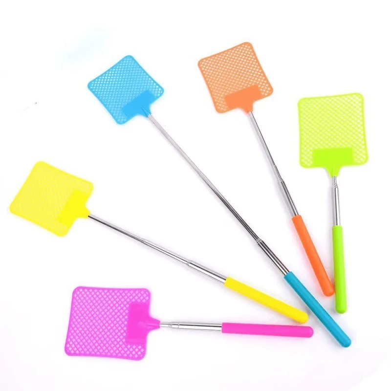 Telescopic Fly Swatter Stainless Steel Extendable Mosquito Insect Swatter
