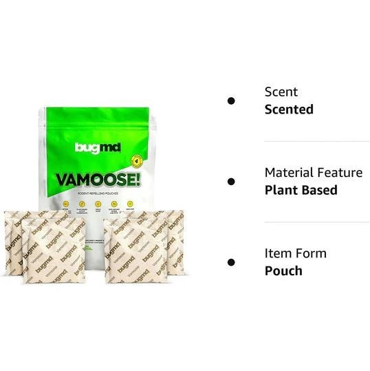 Vamoose, Rodent Pouches, Plant-Powered Rat, Works Anywhere 2 Pack, 8 Pouches ✔✔