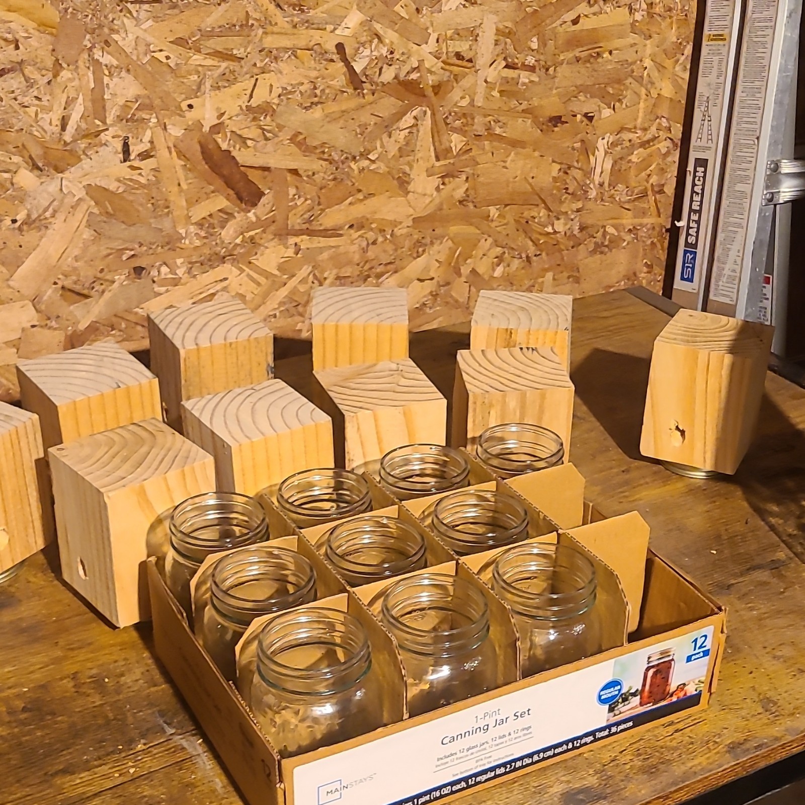 8 handmade carpenter bee traps with hooks and jars included $80.00 free shipping