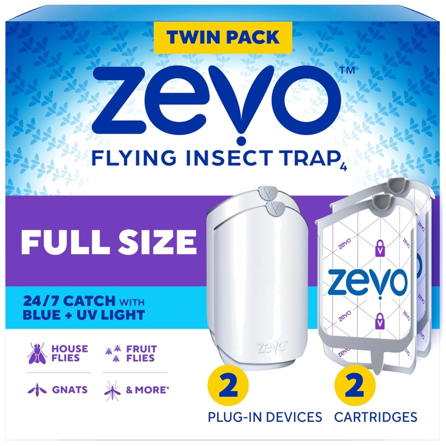 Indoor Flying Insect Trap Kit – Plug-in Bug Light Catcher