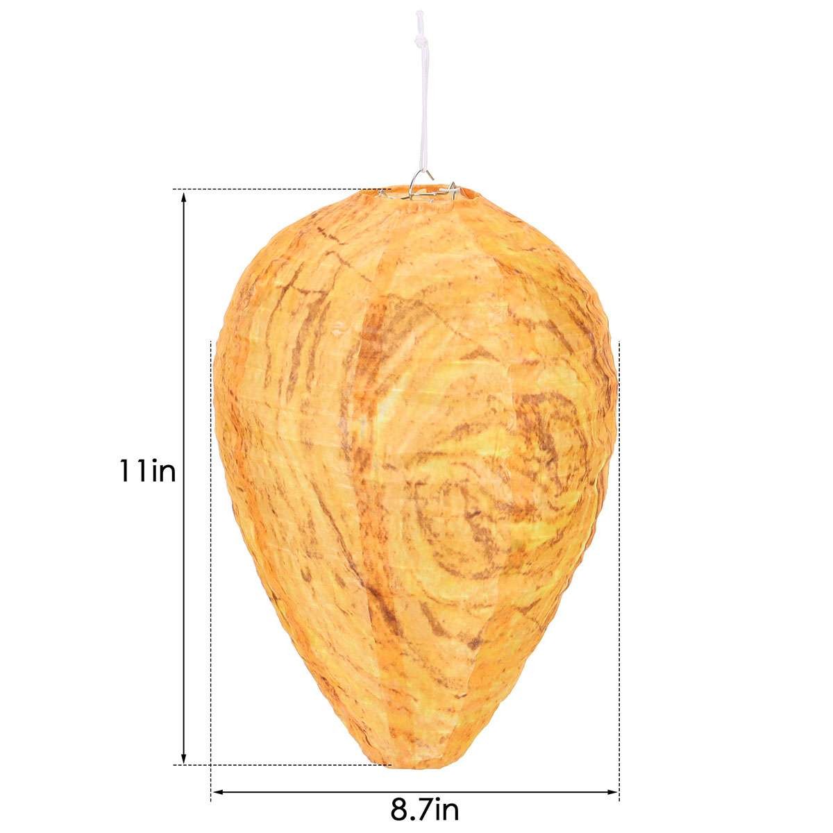 LOT Fake Hornet Nest Decoy Hanging Safe Wasp & Carpenter Bee Repellent Outdoor