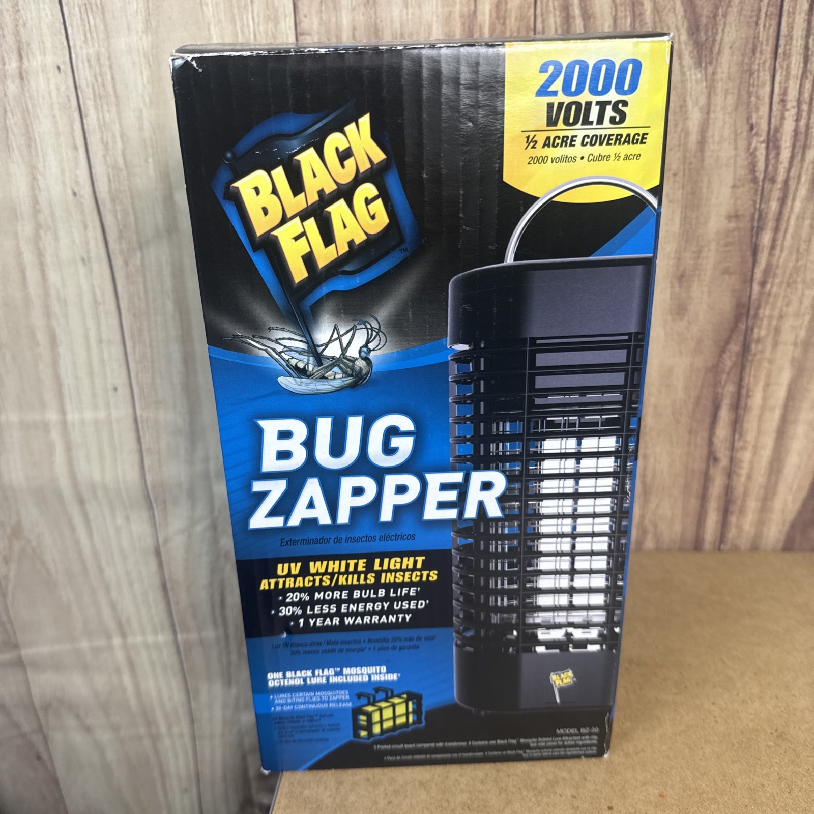 Black Flag 1/2-Acre 2000V Bug Zapper Model BZ-20 New In Box