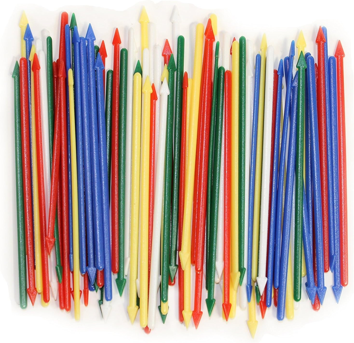 Pack of 200 Colorful Cocktail Spears, Plastic, Assorted Colors, 3.25″ Long