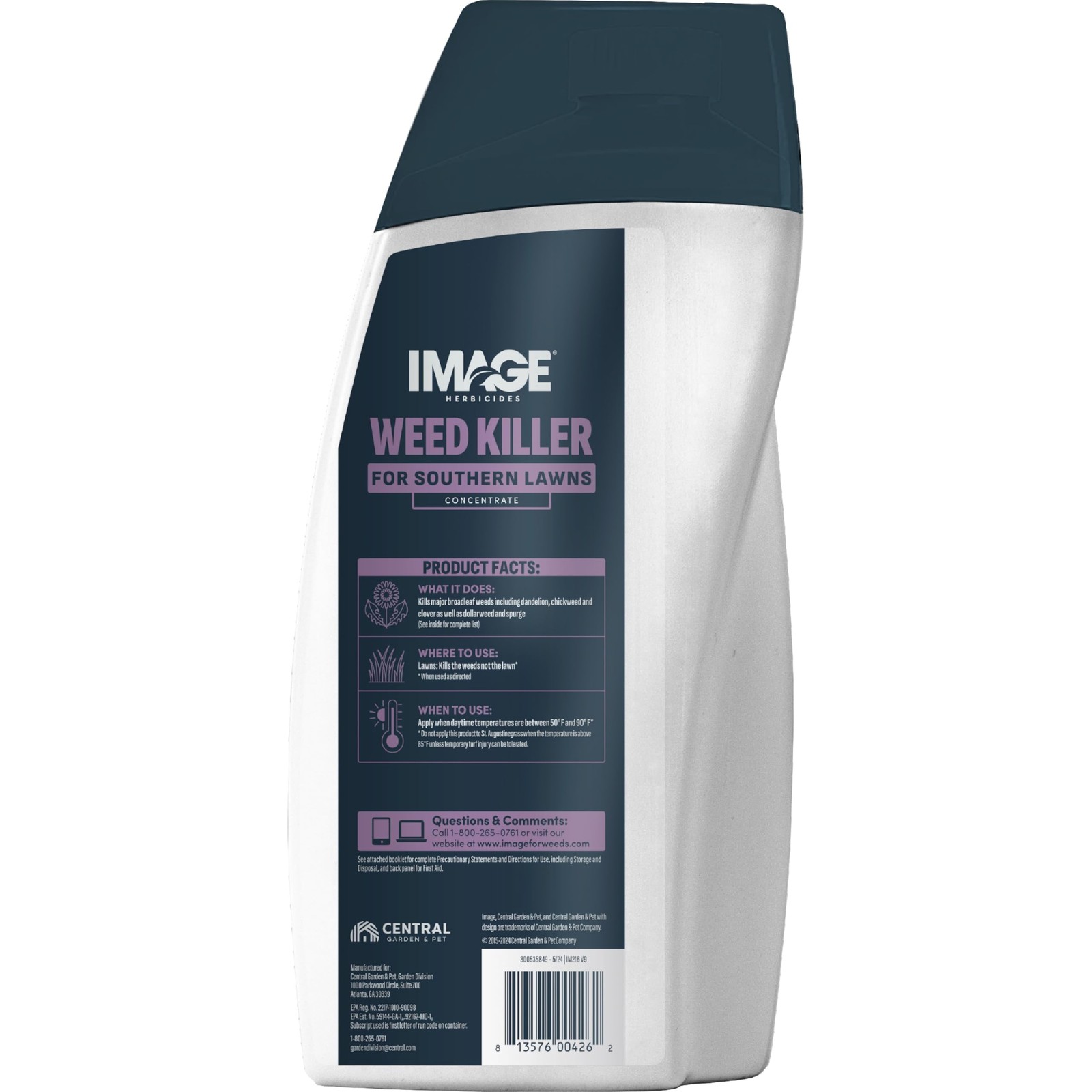 Image Herbicides Weed Killer for Southern Lawns Concentrate 32oz Free Shipping