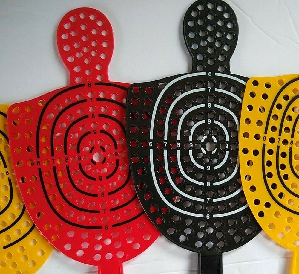 Fly/Bug Swatter Bullseye By Woodland Creek (6) Pack Yellow Red Black Plastic