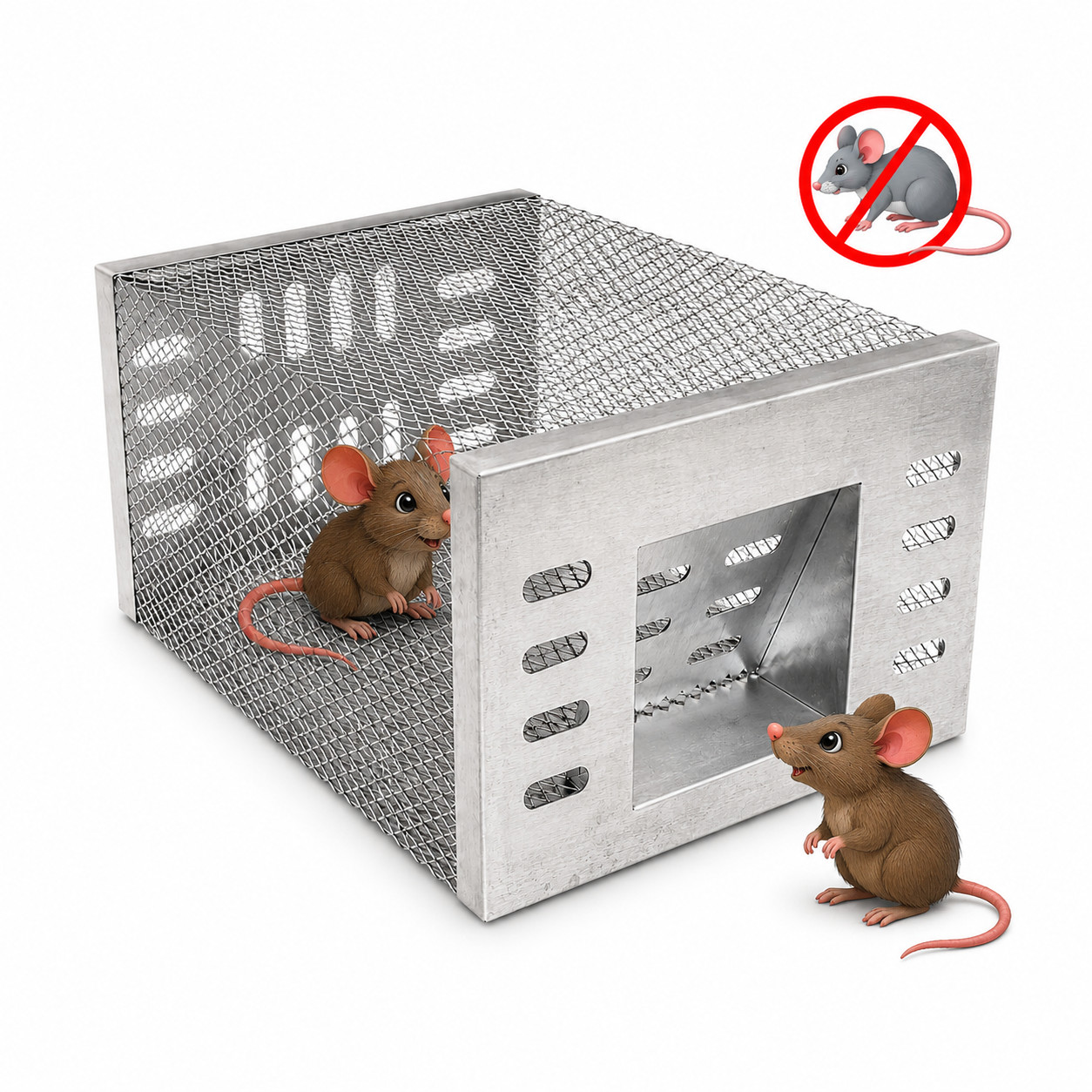 Humane Mouse Trap Rat Trap Rodent Trap Live Catch Reusable Indoor Outdoor Metal