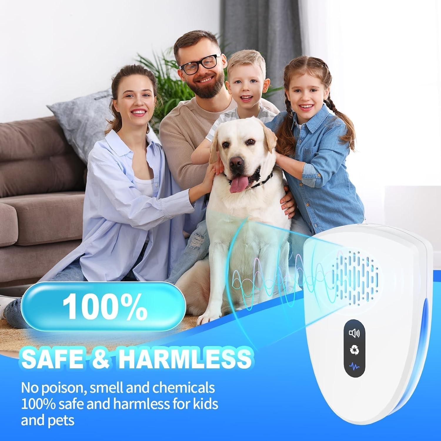 2026 Upgraded 6 Pack Ultrasonic Pest Control Repeller, Mouse insect Repellent