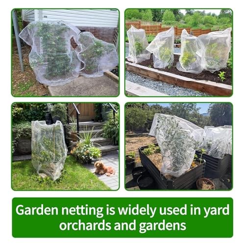 Garden Netting, 1 pcs, 1.9 X 2.6 FT, Featuring Drawstring 1.9 X 2.6 FT (1 PCS)