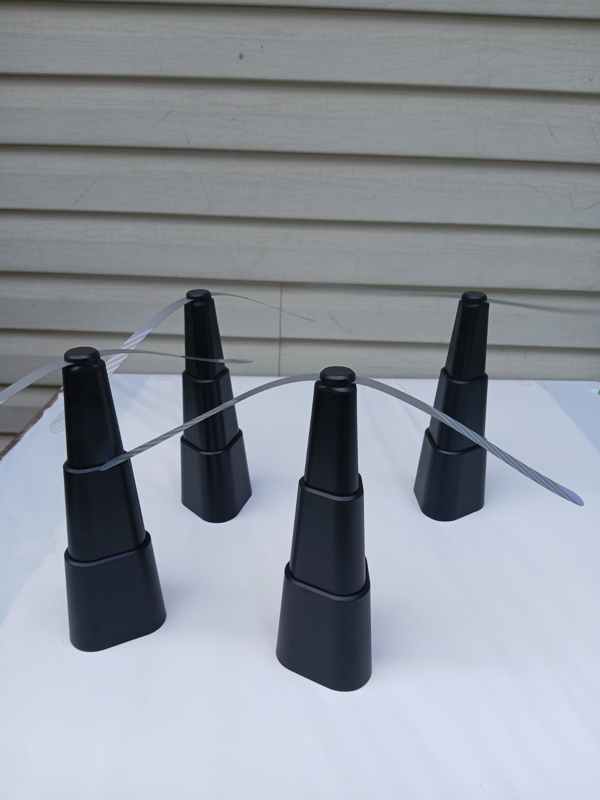 iMountek 4PCS Battery Powered Fly Repellent Fan for BBQ Picnic Tables Soft Blade