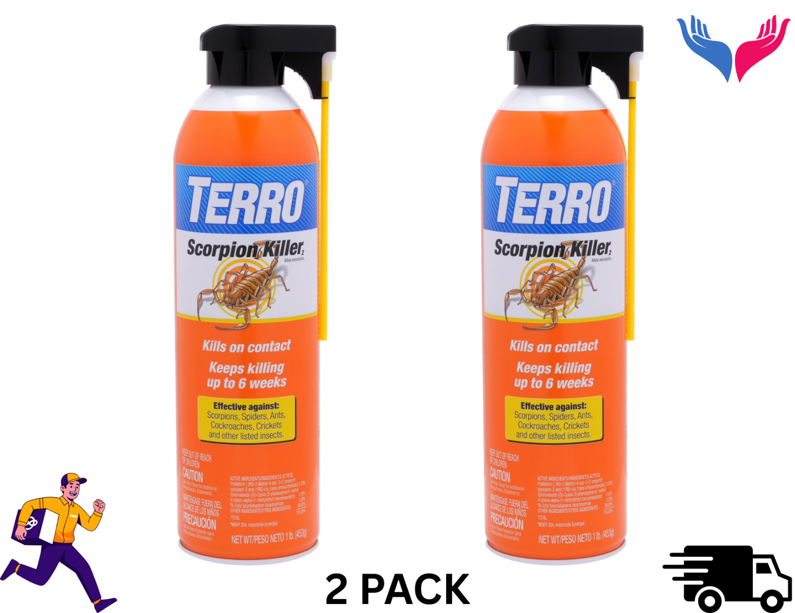 Terro 16 oz. 2-Way Spray Aerosol Spray Scorpion & Spider Killer T2102-6