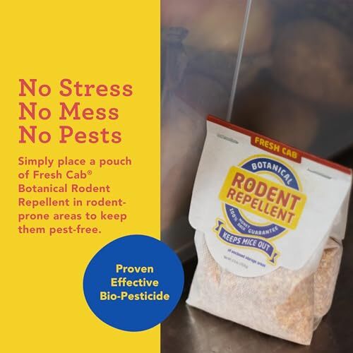 Fresh Cab Rodent Repellent – Botanical Pest Control for Indoor Use – Safe for