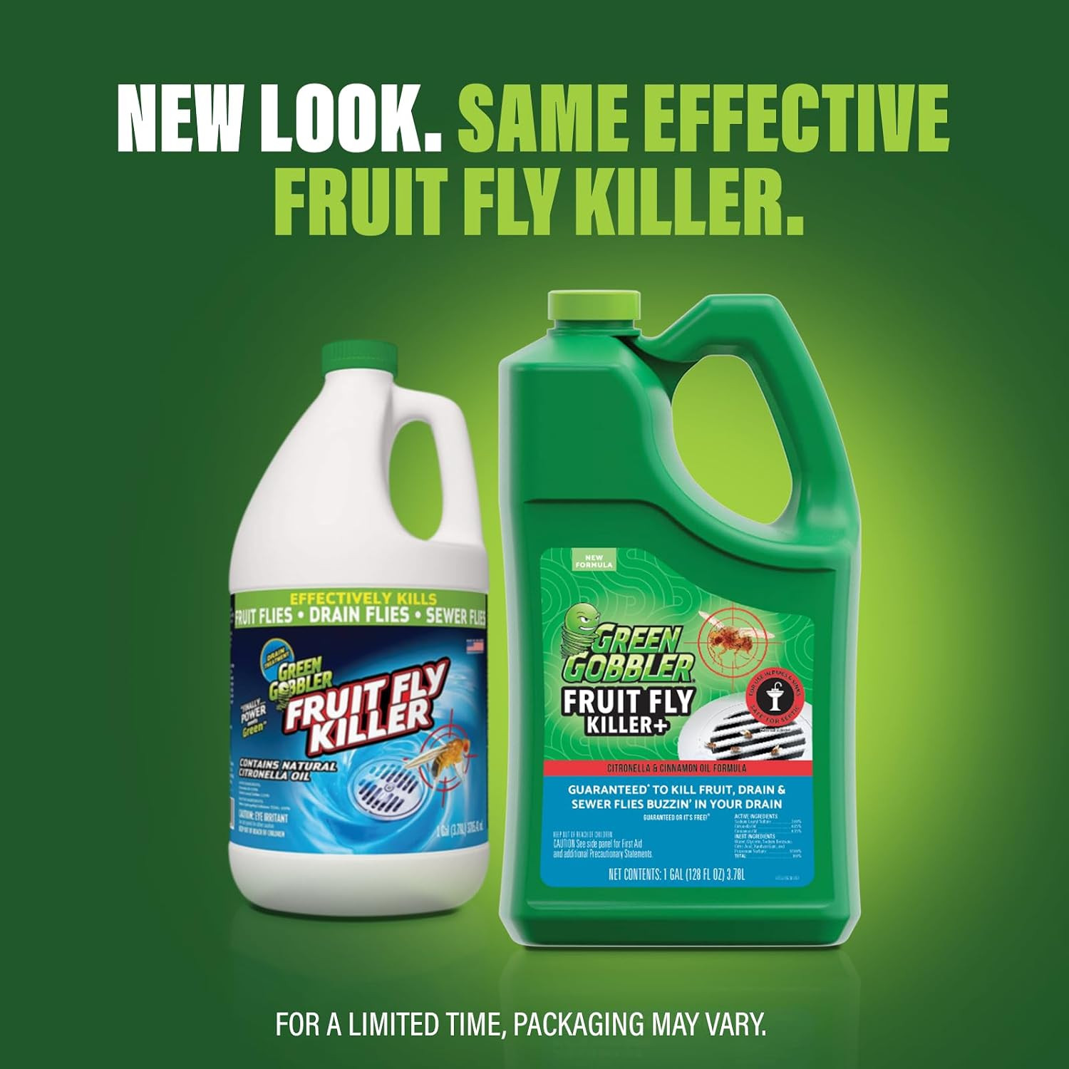 Fruit Fly Goodbye Gel Drain Treatment | Killer Flies & Eliminator (1 Gallon)