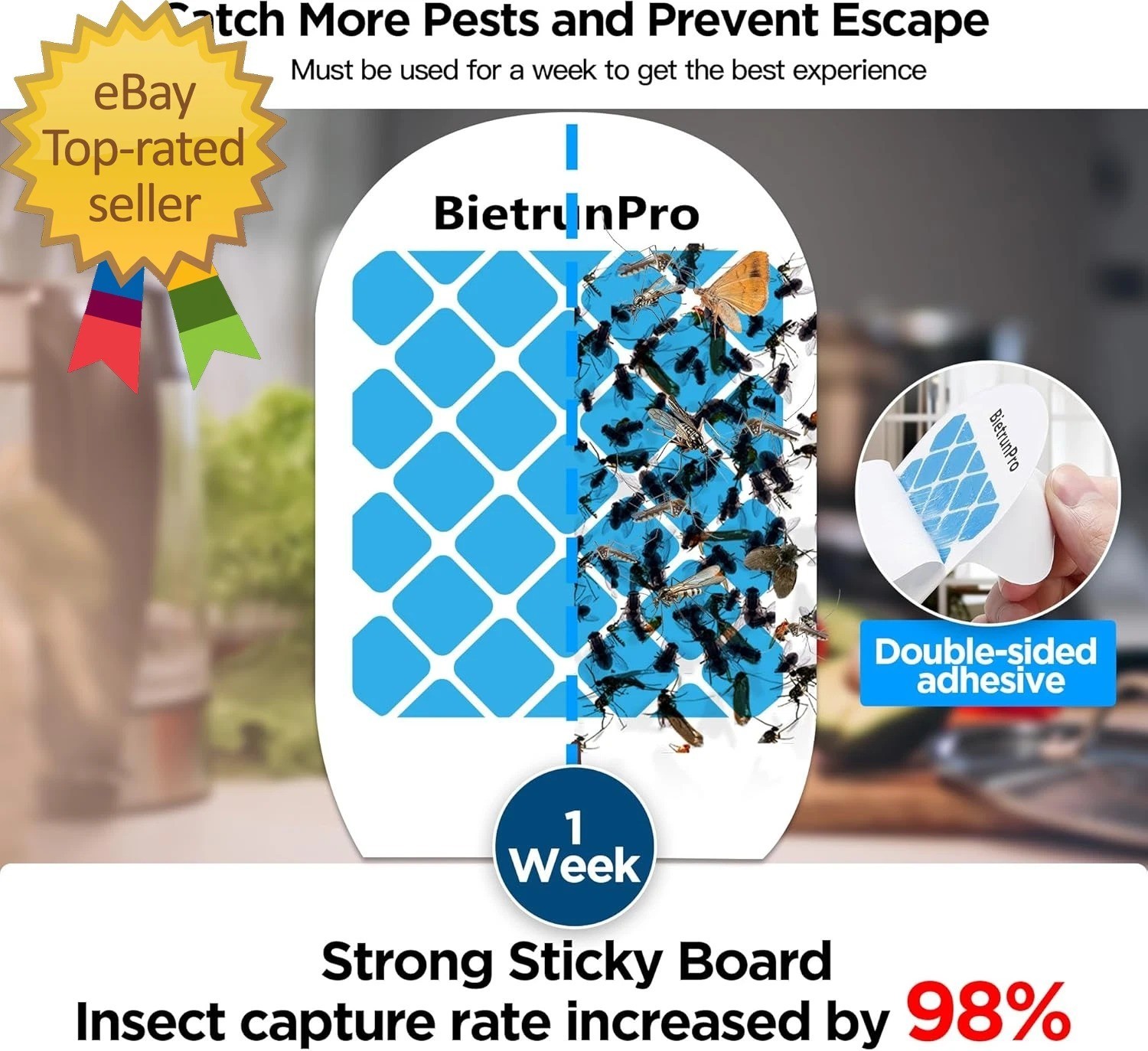 Fruit Fly Traps/Gnat Traps for Indoors Uv Blue Light Plug-In Gnats Killer