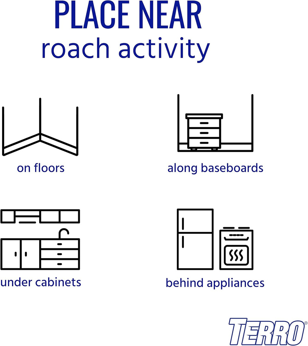 TERRO T500SR Indoor Multi-Surface Roach Bait Stations 12-Pack – Cockroach Killer