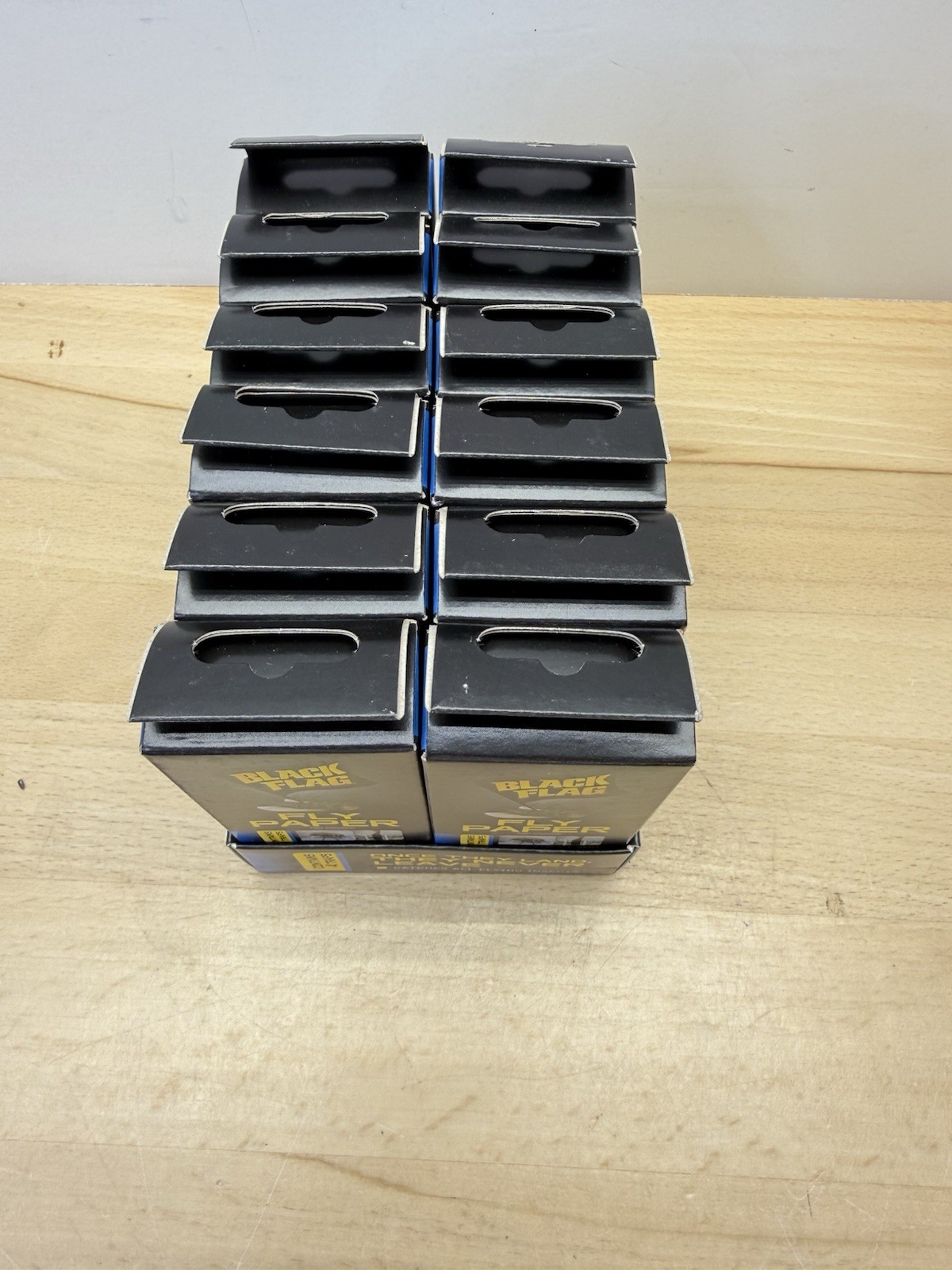 Black Flag Fly Paper Insect Trap (48 Traps) 12 Boxes Of 4 Each (Flying Insects)