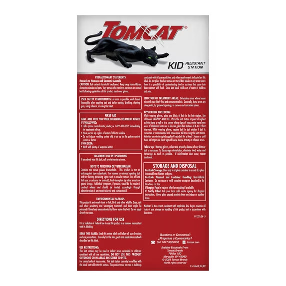 Mouse Mice Rat Killer 32 Blocks Bait Poison Rodent Station Trap Tomcat Control