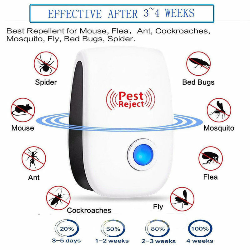 Pro Ultrasonic Pest Reject Home Control Electronic Repellent Mice Rat Repeller