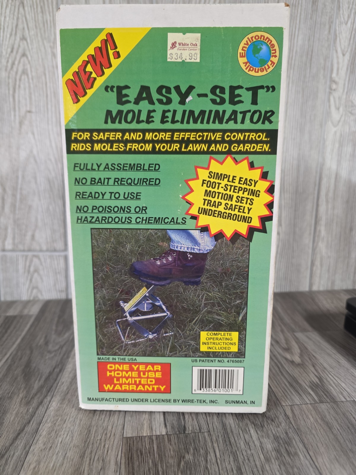 Wire Tek 1001 EasySet Mole Eliminator Trap MADE IN THE USA