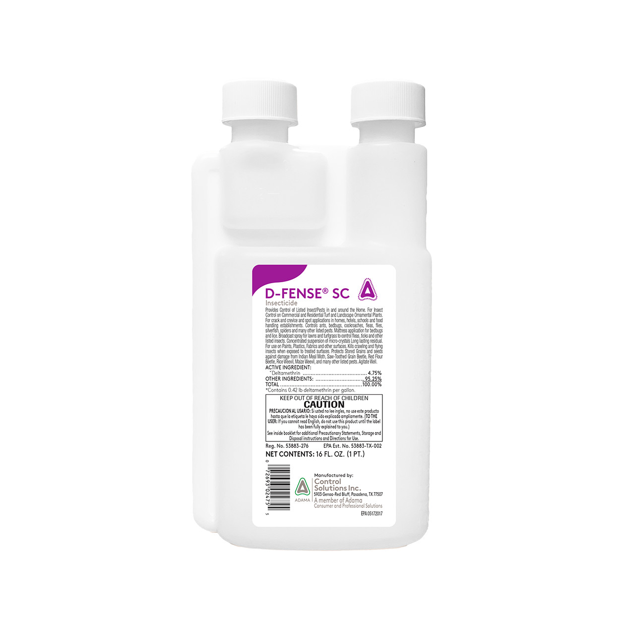 D-Fense SC Insecticide – 16 fl oz Bottle by Control Solutions