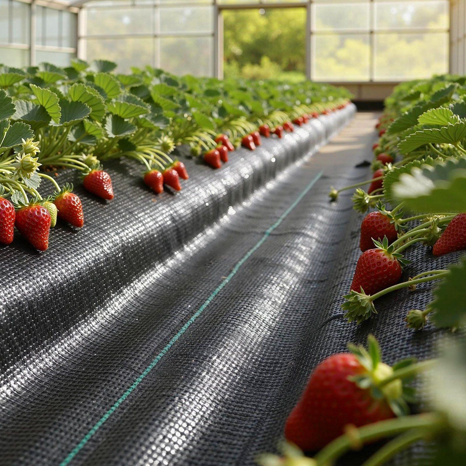 Heavy-Duty 3x100ft Weed Barrier Fabric, 5oz Woven Polypropylene Black Mat