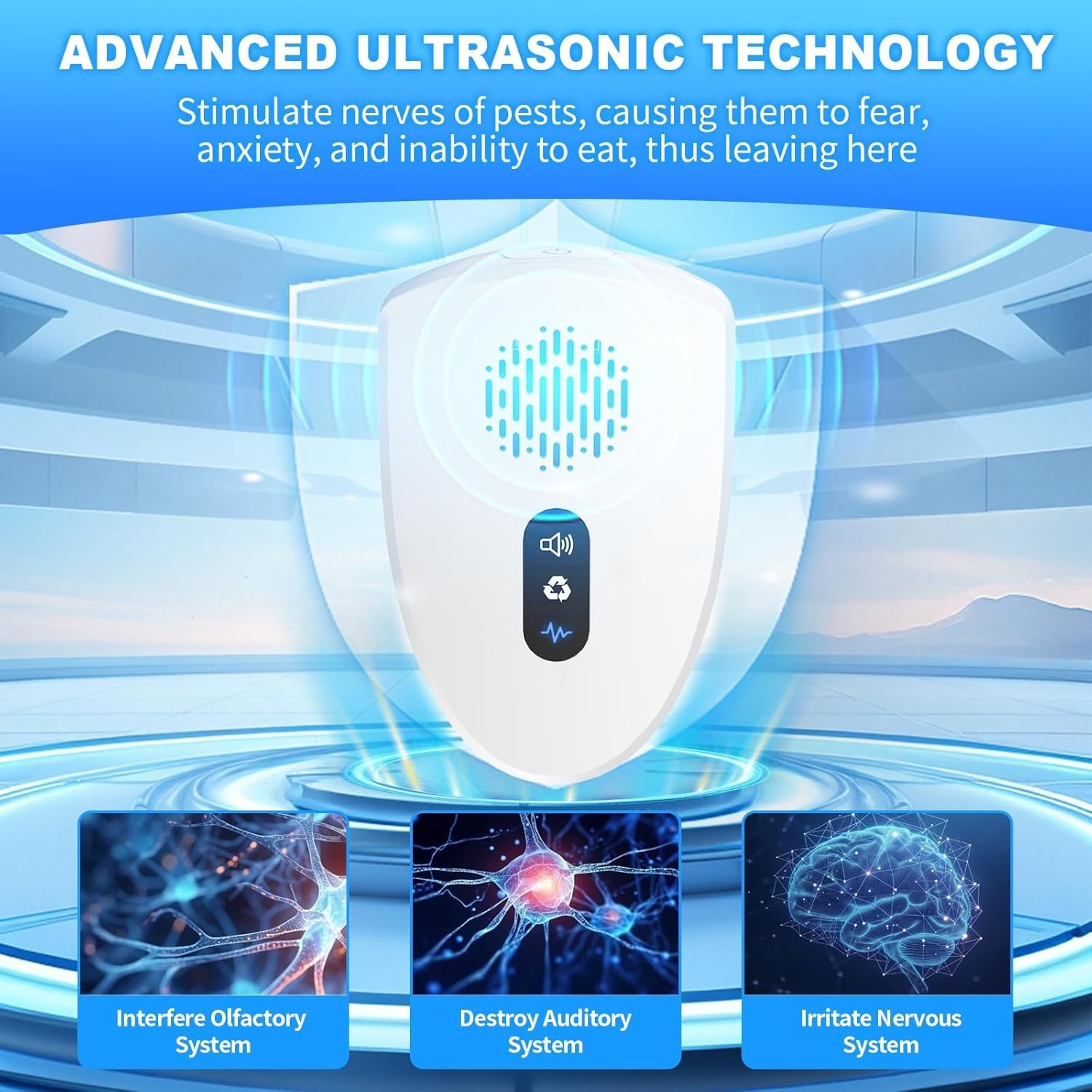 2026 Upgraded 6 Pack Ultrasonic Pest Control Repeller, Mouse insect Repellent