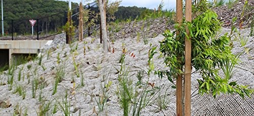 Jute Erosion Control, Soil Saver Mesh Blanket – 48″ Wide x 20 Yards (60 feet …