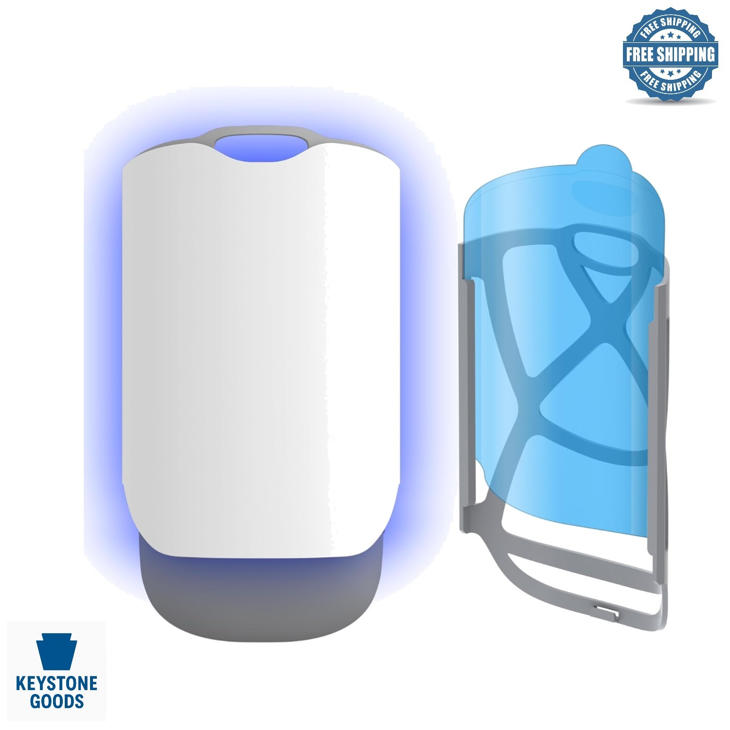 Indoor UV Light Fly Trap with Replacement Cards for Fruit Flies & Gnats