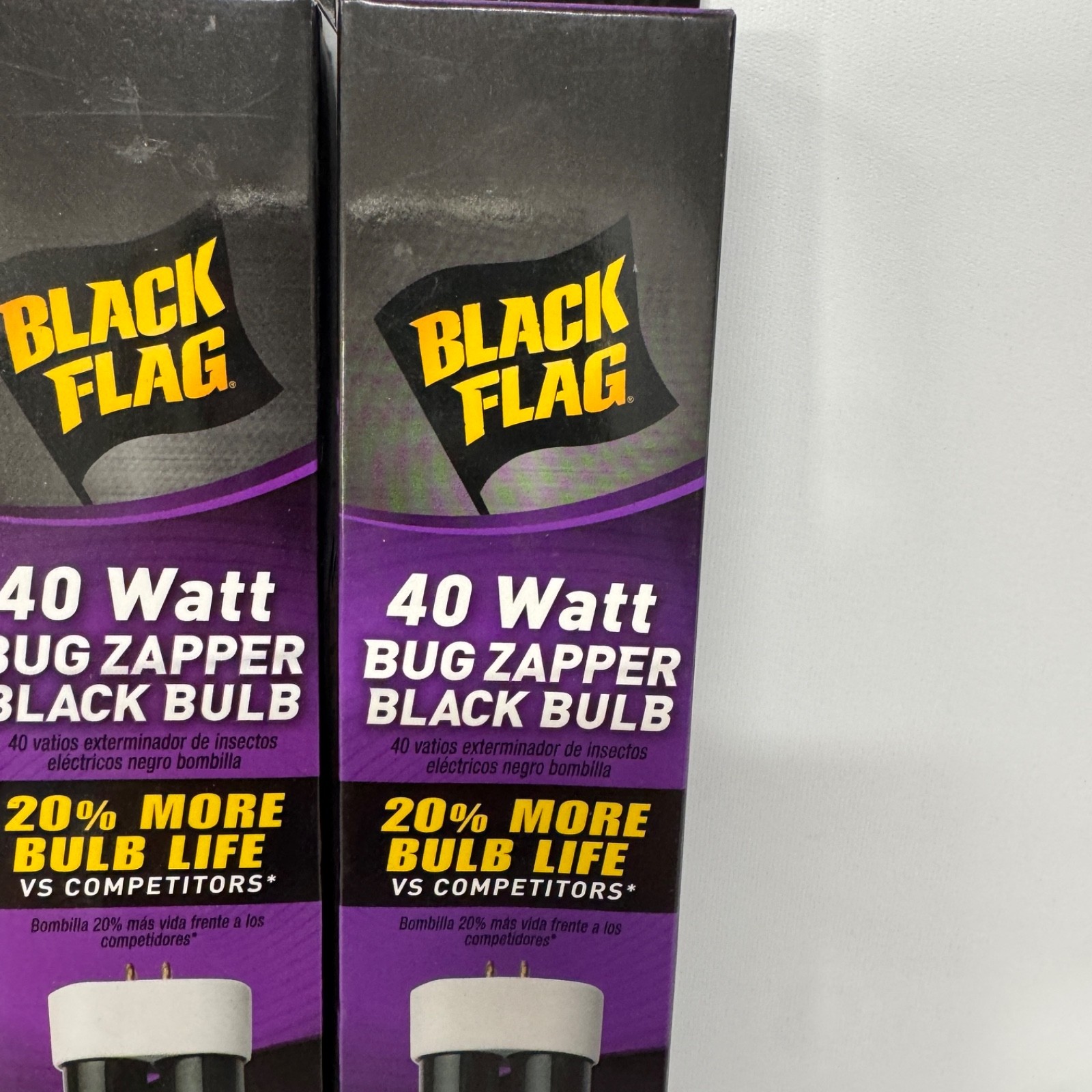 3X Black Flag BB-40BLK 40 Watt Replacement Bug Zapper Bulb – Set of 3 New In Box