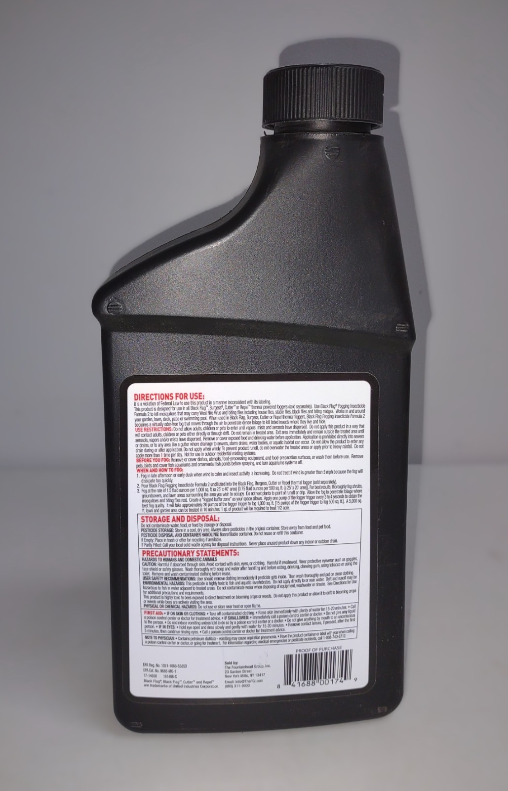 Black Flag Fogging Insecticide (Formula 2) Ready To Use 32 fl oz/1 qt