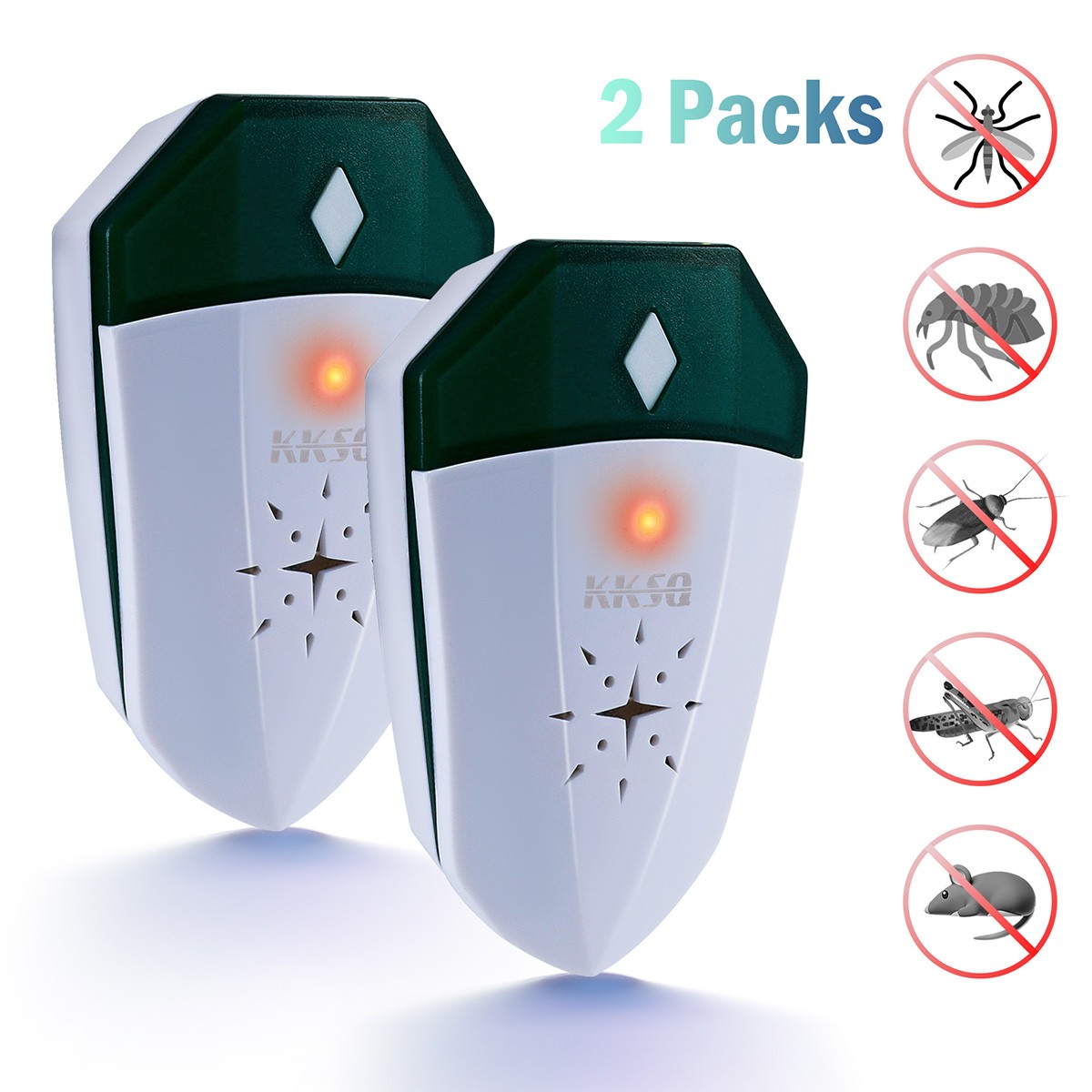 Pest Reject Pro Ultrasonic Repeller Home Bed Bug Mites Spider Defender Roaches