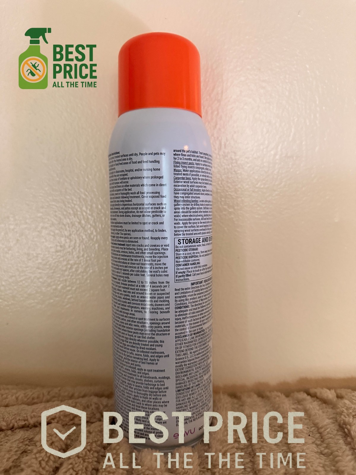 Temprid Ready Spray Aerosol Envu aka Bayer 15 oz. Bed Bugs, Ants, Spiders