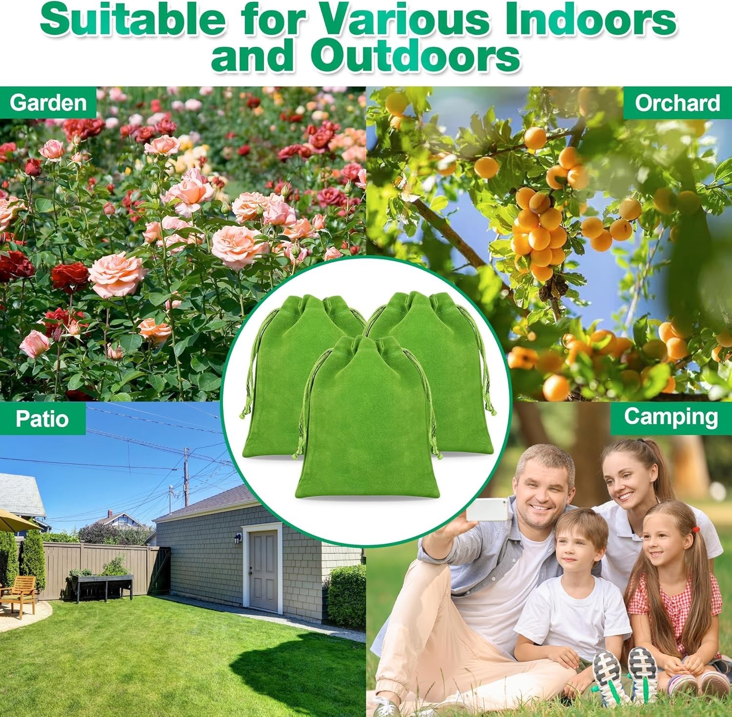 16 Pack Natural Wasp and Bee Repellent Pouch Outdoor, Peppermint Oil Carpenter B